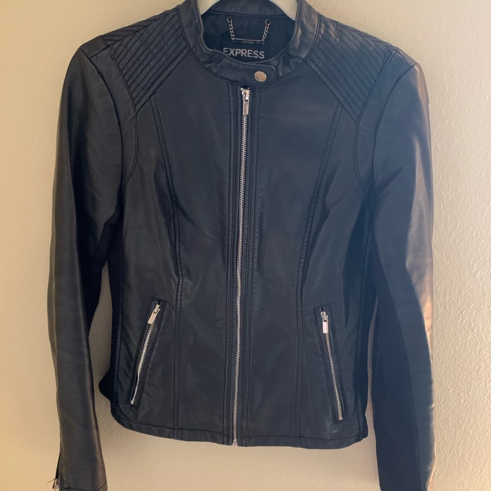 Express leather jacket.